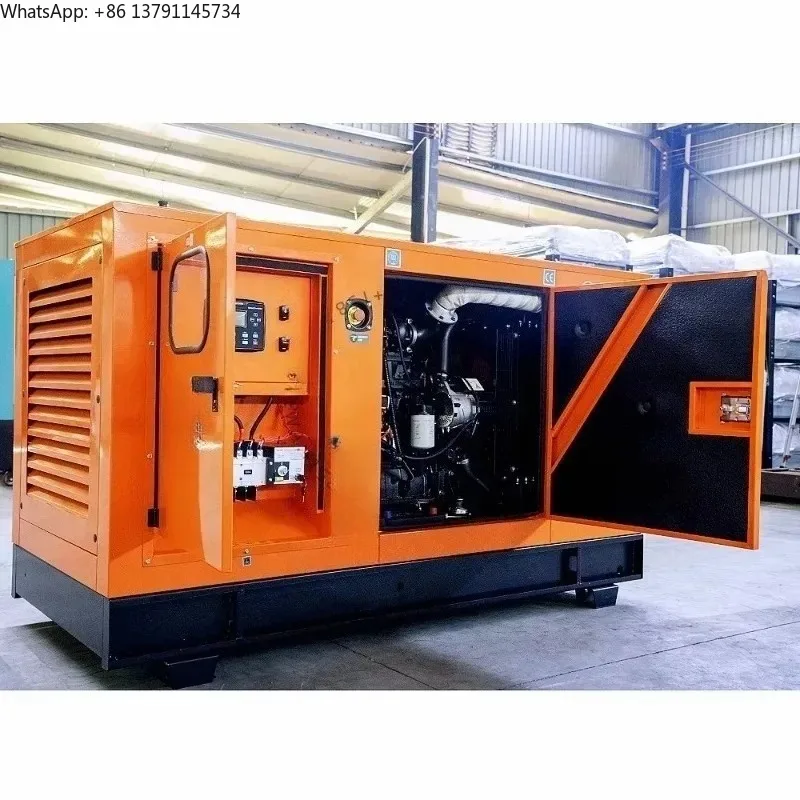High Quality Industrial Soundproof Type die sel Generator  50kw/60kw/70kw/80kw/125kva die sel Generator Set