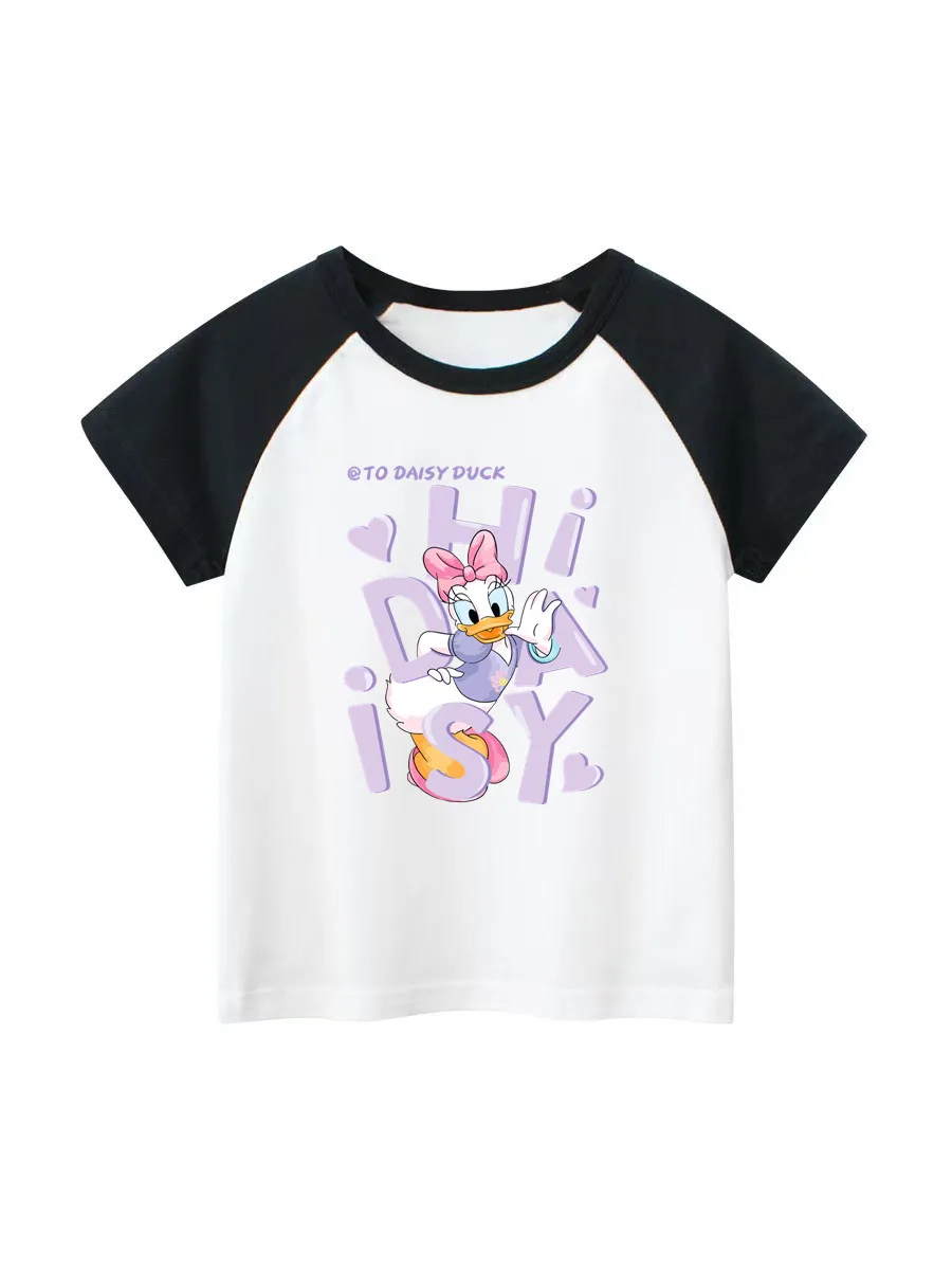 

Disney Trip 2025 Printed Girls Clothing White T-Shirts Boys Fashion Streetwear Minnie Mouse Casual Tops Mickey MouseTee