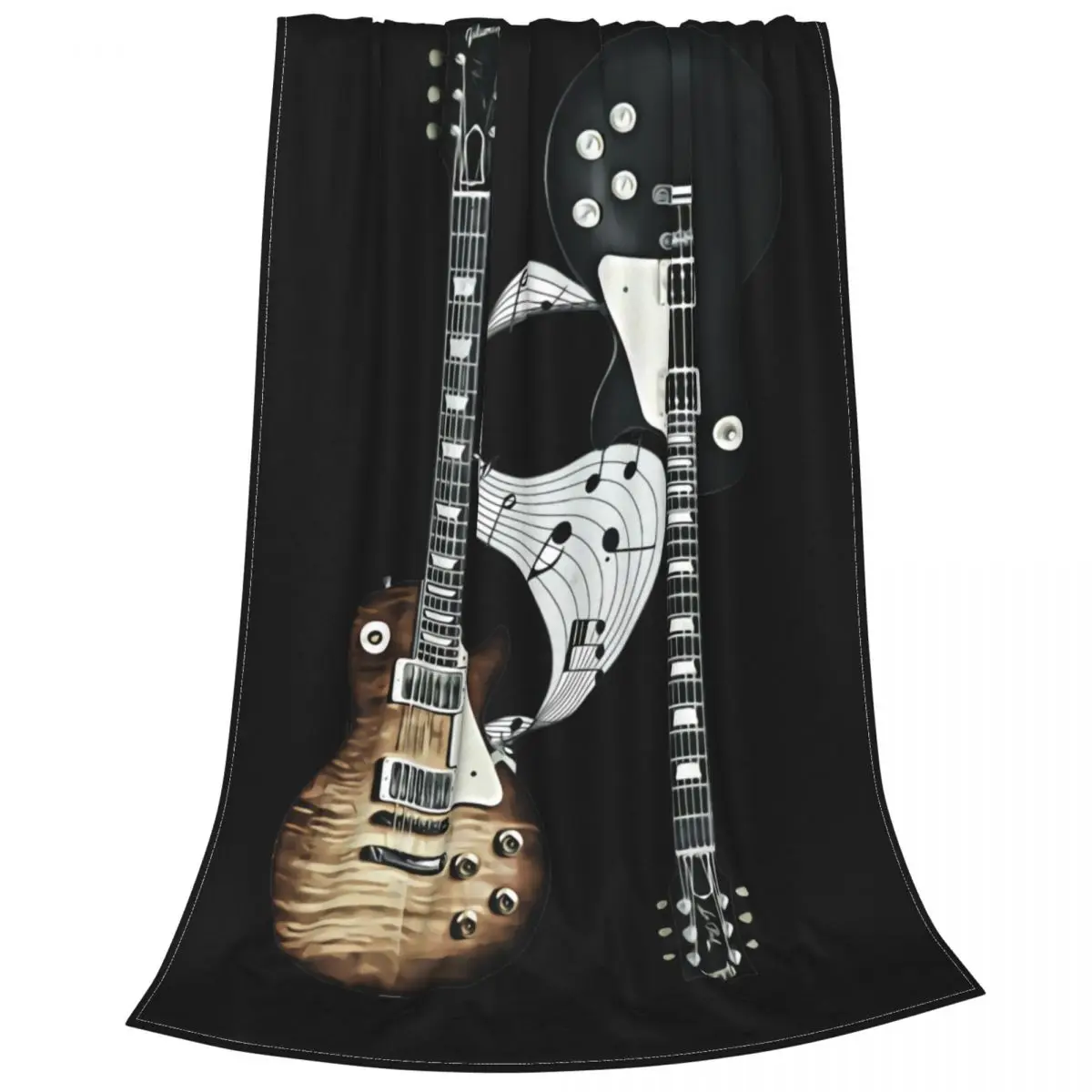 Gibson Les Paul,Gibson Guitar Ultra-Soft Micro Fleece Blanket Sheet Classic Microfiber Mechanical Wash