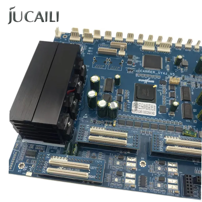 Jucaili Senyang head board AD Version xp600 three heads board for xp600 printhead carriage board White Gloss Varnish UV ink