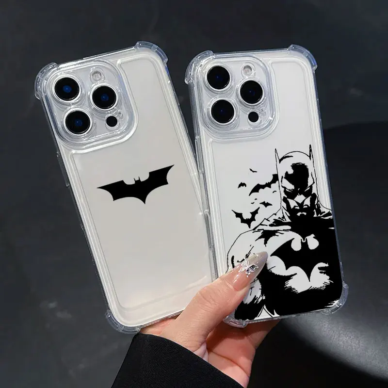 Cool Bats-Mans Symbol Phone Case For Samsung Galaxy S26 S25 S24 S23 S22 S21 S20 Edge FE Ultra Plus 4G 5G Anti Fall Clear Cover