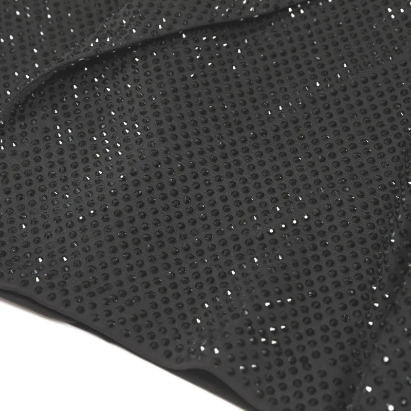 CHUJIE 2025 Spring/Fall Women's Blazer, Heavy Duty Crystal & Sequins Slim Fit Jacket, Versatile Luxury Office Wear