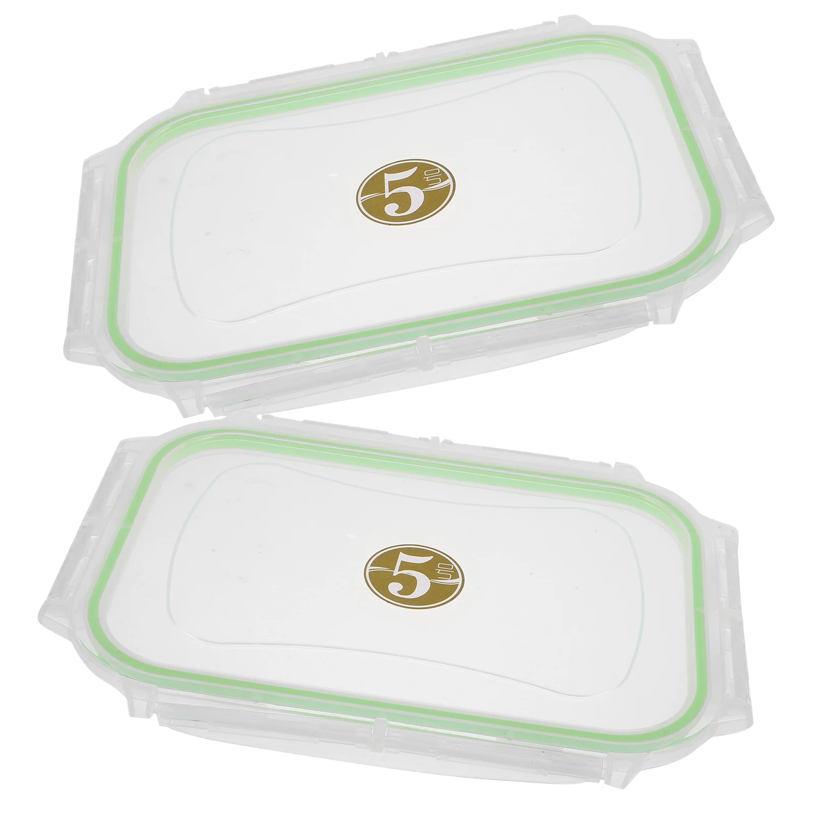 

2 шт. прямоугольная крышка для миски для еды 25 х 17,5 см, пластиковая крышка контейнера для мороженого, многоразовая крышка для хранения морозильной камеры, сменный чехол Bento