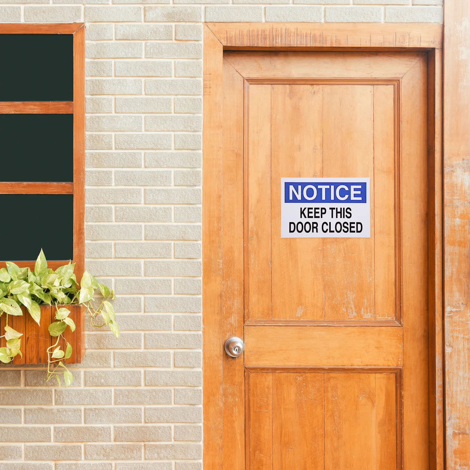 

Keep This Door Closed Sign Aluminum Plate Safety Warning Sign for Shop Store Accessory Business Entrance Counter Notice Metal