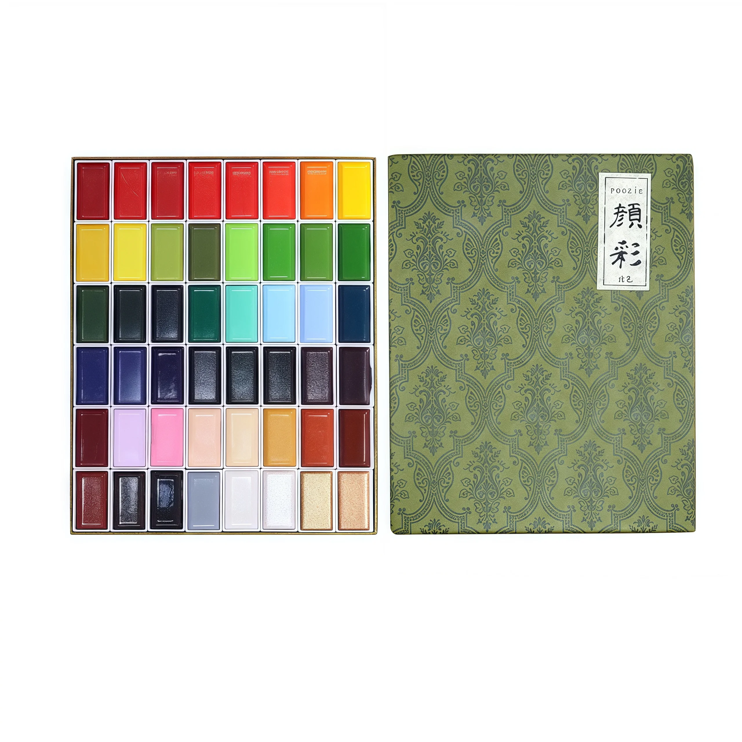 24/48 Color Professional Watercolor Paint Japanese Painting Art Portable box Watercolor Paintings for Professionals or Beginners