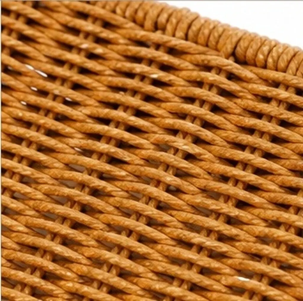 Hand Woven Storage Basket Large Capacity Magazine Holder Bathroom Bedroom Living Room Boho Book Bin Sundries Organizer Decor