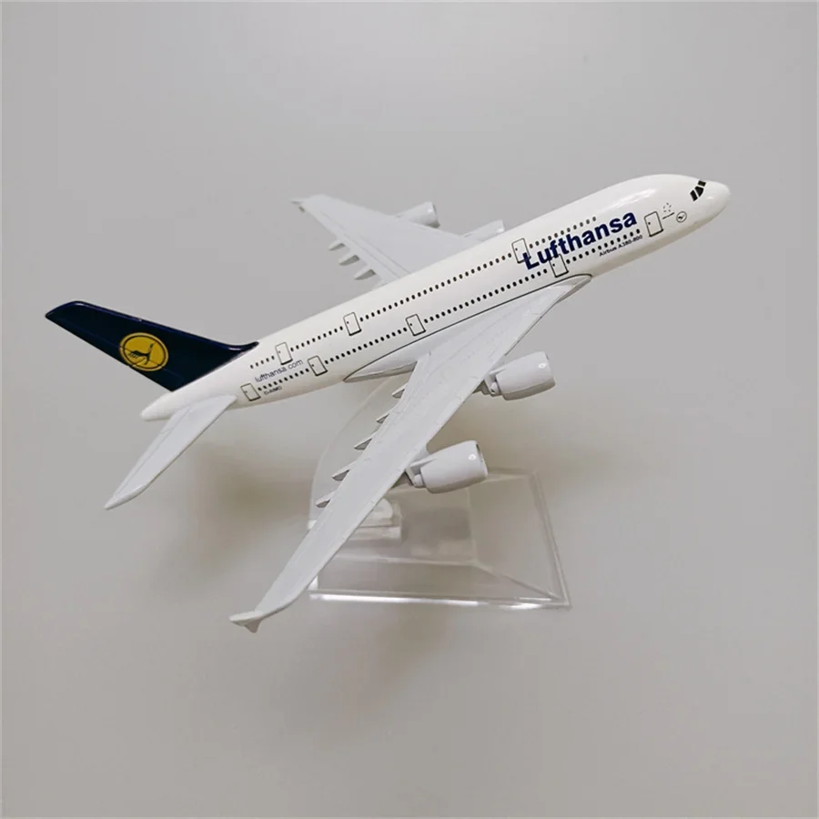 16cm Alloy Metal Diecast Aircraft Germany AIR Lufthansa Model Airbus 380 A380 Airlines Airways Airplane Model Plane Model Gifts