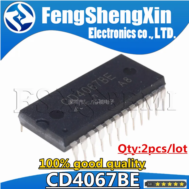 2pcs/lot CD4067BE CD4067 Demultiplexers IC DIP-24
