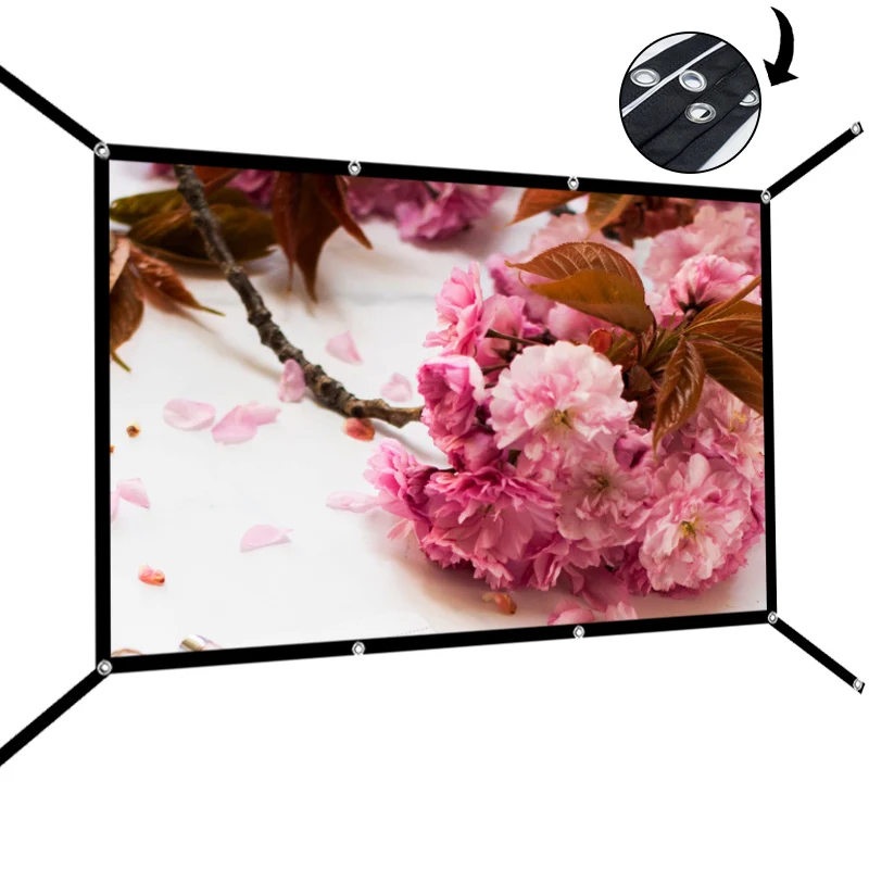 

Хит продаж, расширенный проекционный экран с подвесным отверстием и 72-дюймовой поддержкой проекции высокой четкости и простой установкой.