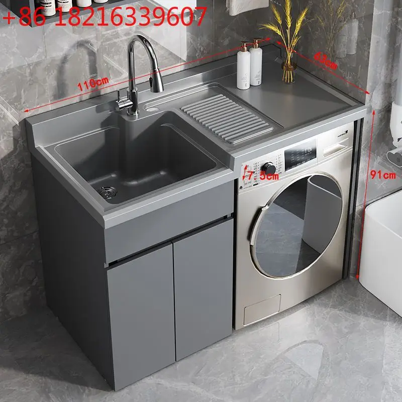 Armoire à linge intégrée machine à laver armoire lavage balcon combinaison piscine bassin surface significative autre intégré