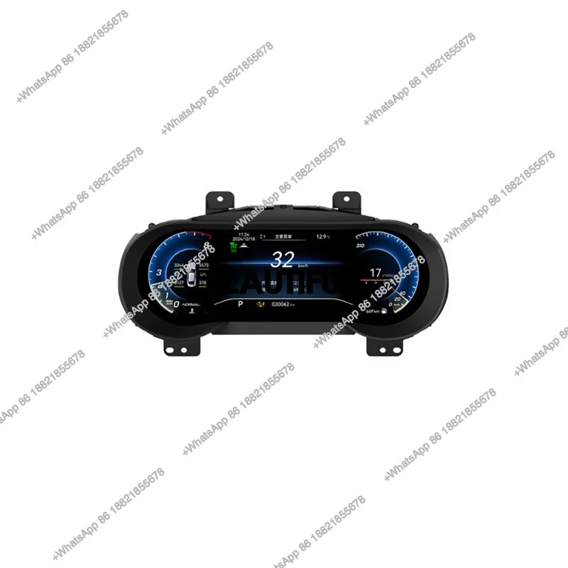 Upgraded Digital Instrument Cluster/Android Touchscreen Radio with Built-in CarPlay&Android Auto for  Levante 2016-2023