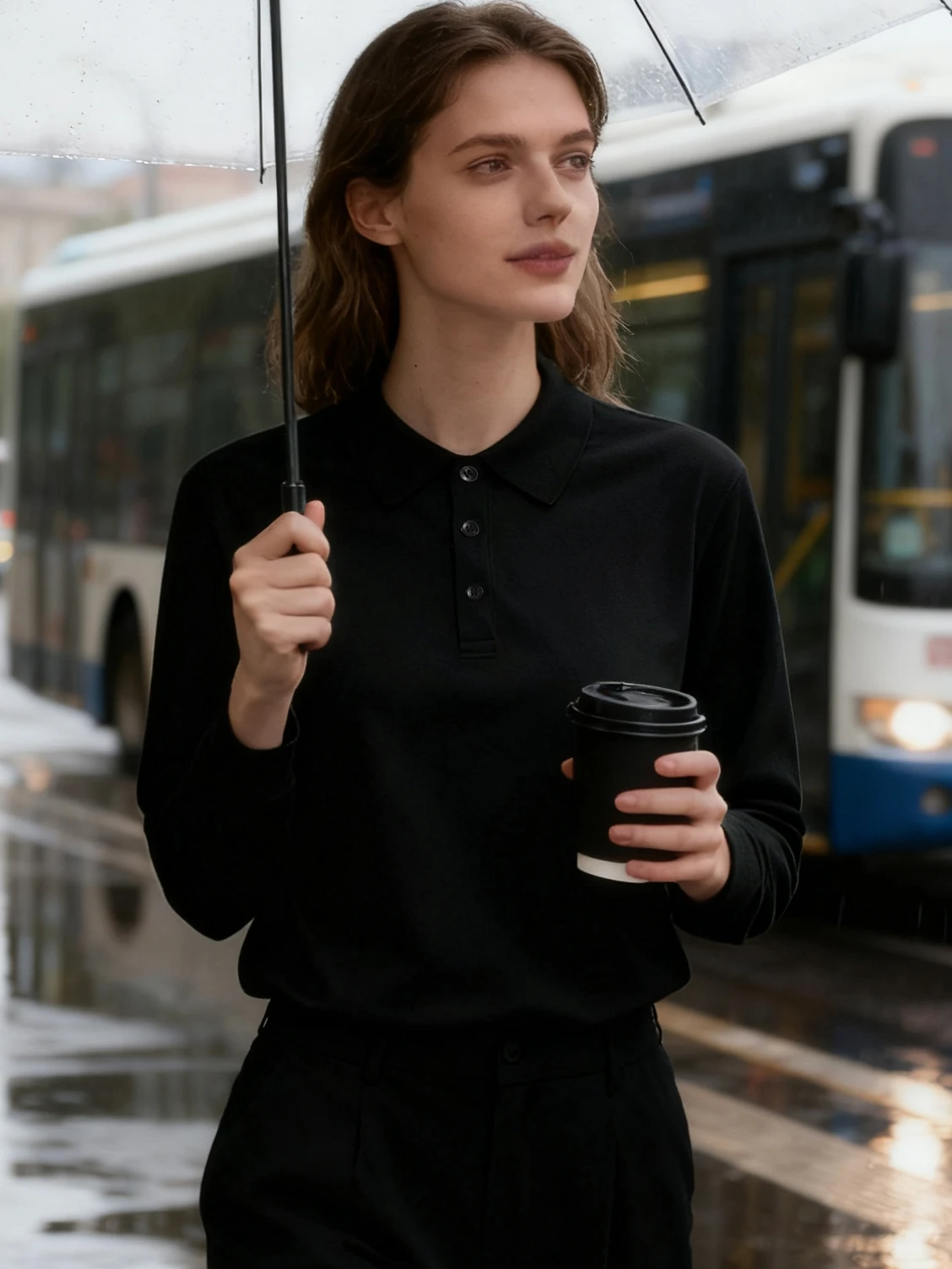 Autumn Solid Womens Polo Shirts Work Fashion T-Shirt All-Match Turn-down Collar Clothing Casual Golf Workwear Group Button Tee