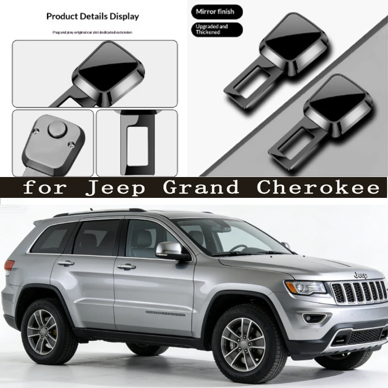 

for Jeep Grand Cherokee Car Seat Belt Clip Extender Safety Seatbelt Lock Buckle Plug Thick Insert Socket Extender Safety Buckle