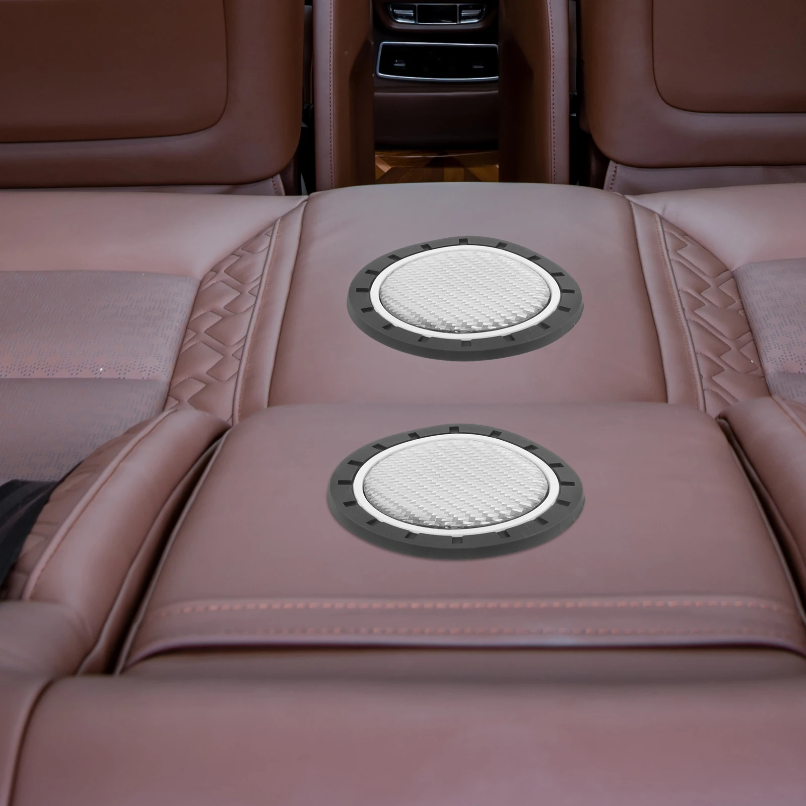 

2 Pcs Car Cup Cushion Holder Coaster for Cars Mat Interior Accessories Mats Coasters Pad Miss