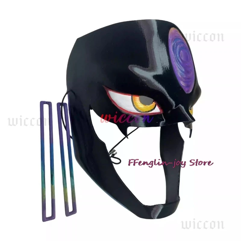 أنيمي Dandadan Jiji تأثيري DAN DA DAN تمتلك Jiji زي شعر مستعار قرط كبس مجموعة قناع أقراط عيون هالوين الرجال حفلة يتوهم