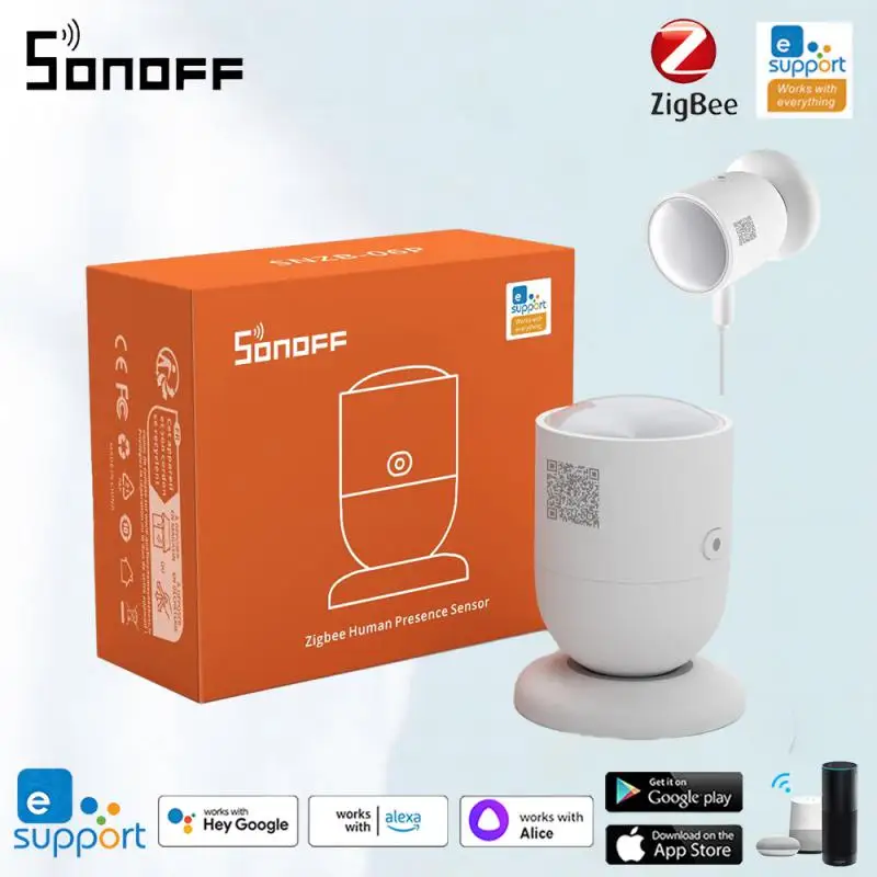 

SONOFF SNZB-06P Zigbee Human Presence Sensor 5.8GHz Microwave Radar Smart Scene Support ZBBridge-P EWeLink Alice Alexa Google