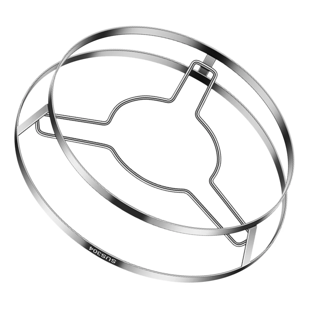 

Stainless Steel Pot Rack 304 Reusable Wok Holder Countertop Pan Ring Heat Insulation Stable Support Kitchen Storage
