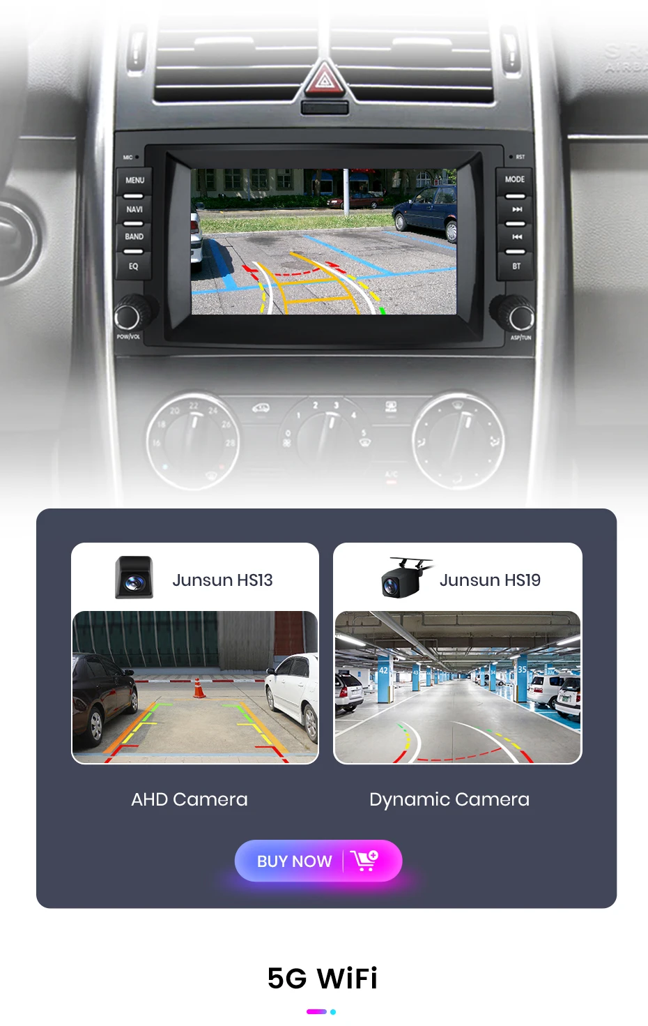Junsun android auto radio für mercedes benz b200 klasse sprinter w906 viano vito w639 carplay auto multimedia gps 2din autoradio – Detail 23