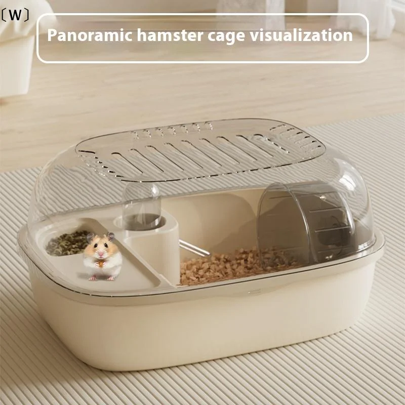 

〔W〕Luxury Large Capacity Hamster Golden Hamster Cage Habitat Villa Large 2-Layer Platform Cage Hiding Nest Small Pet Supplies