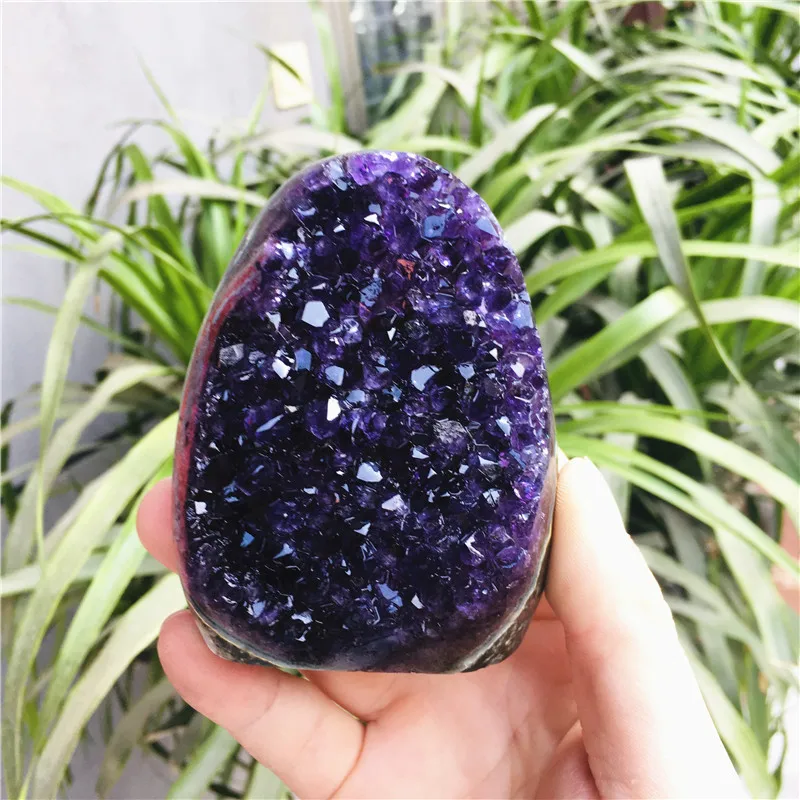Natürliche Kristall Cluster Amethyst Stein Geode Rohquarz Mineralien Echte Uruguay Home Dekoration Spirituelle Chakra Reiki – Detail 3