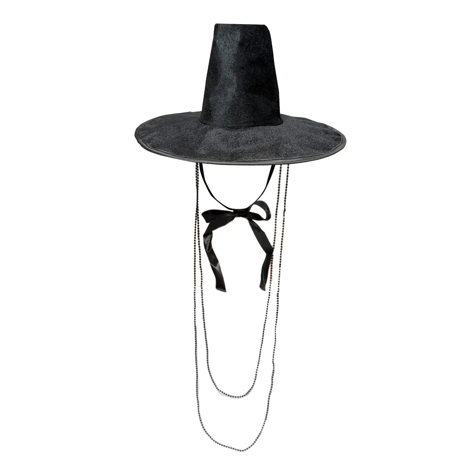 Cappello a cilindro stile coreano Copricapo cosplay tradizionale Prop Decorazione cerimoniale Berretto novità per uomo Cappello per performance sul palco Vestire