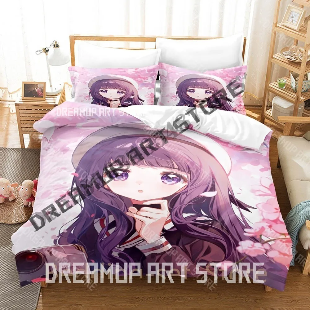 

3D Print Tomoyo Daidouji Cardcaptor Sakura Bedding Set Single Twin Full Queen King Size Bed Set Adult Bedroom Duvetcover Sets