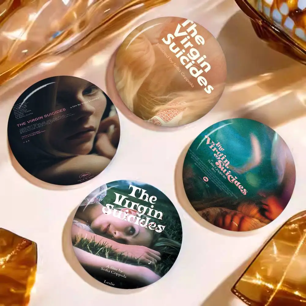 Classic Sofia Coppola Movie The Virgin Suicides Film Creative Pins Funny Round Snap-in Brooch Badge Backpack Hat Accessories