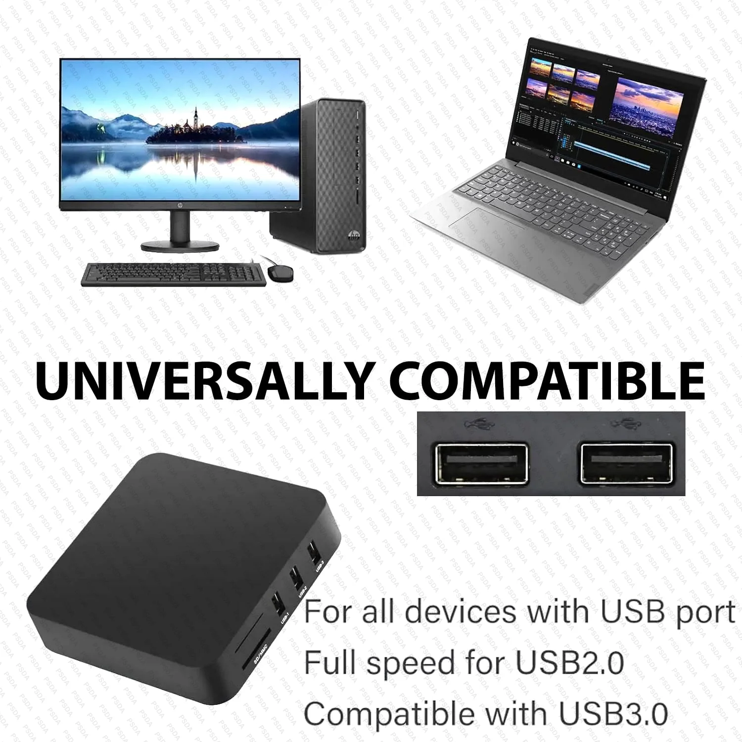 

Lecteur de carte mémoire tout-en-un lecteur de carte externe USB SD SDHC Mini Micro M2 MMC XD CF lecteur pour MP3, appareil phot