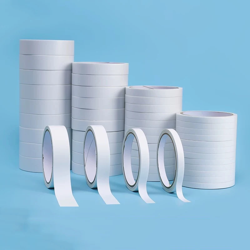 

Double-Sided Tape 8Meters for Arts Crafts Gift Wrapping Photography Scrapbooking Tear-by-Hand Paper Backing Width 8mm 10mm 12mm