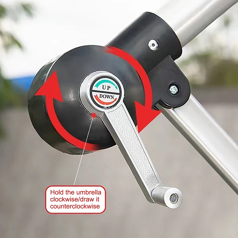 New Parasol Shaker Crank Handle Patio Umbrella Crank Handle For Sun Umbrella Parts Replace Accessories Pool Outdoor Courtyard
