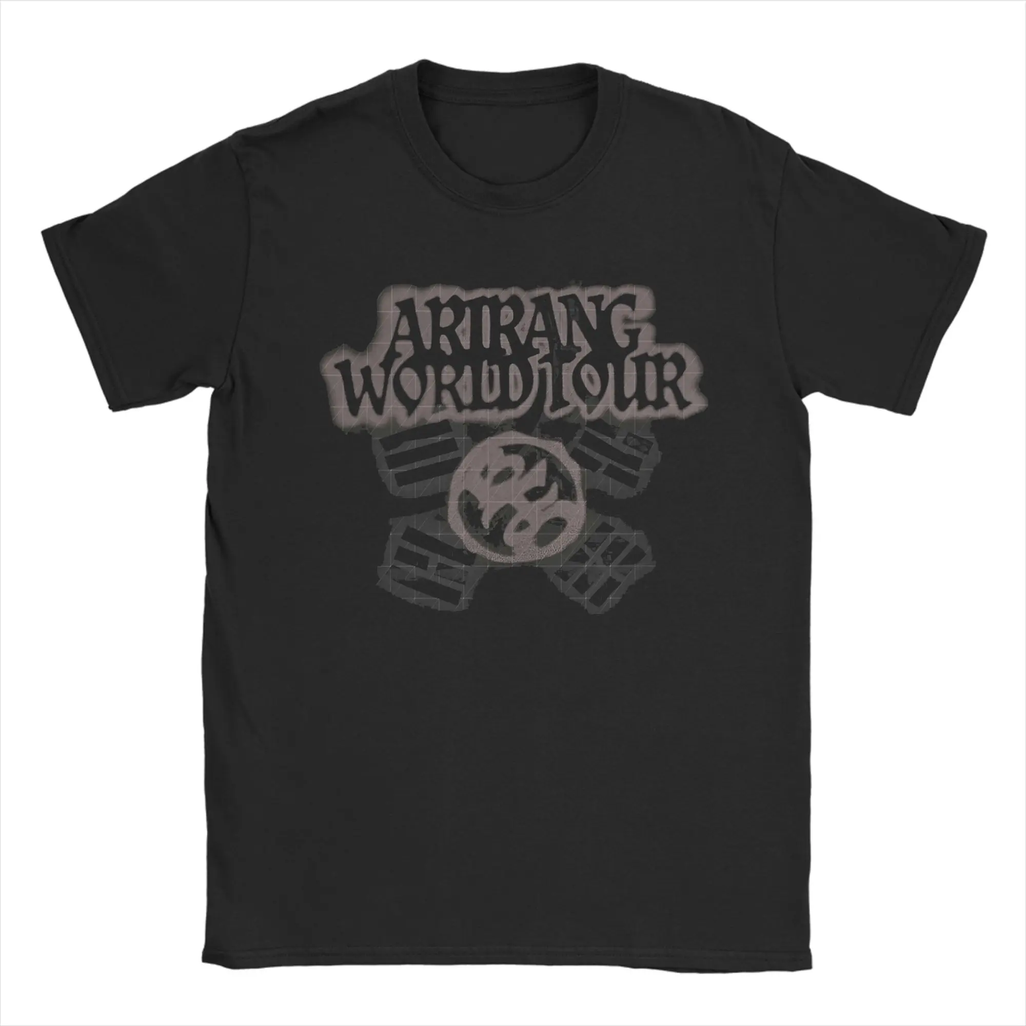 Arirangs World Tour Crest T Shirts Men 100% Cotton Funny T-Shirt Crewneck  Tee Shirt Short Sleeve Clothes Plus Size