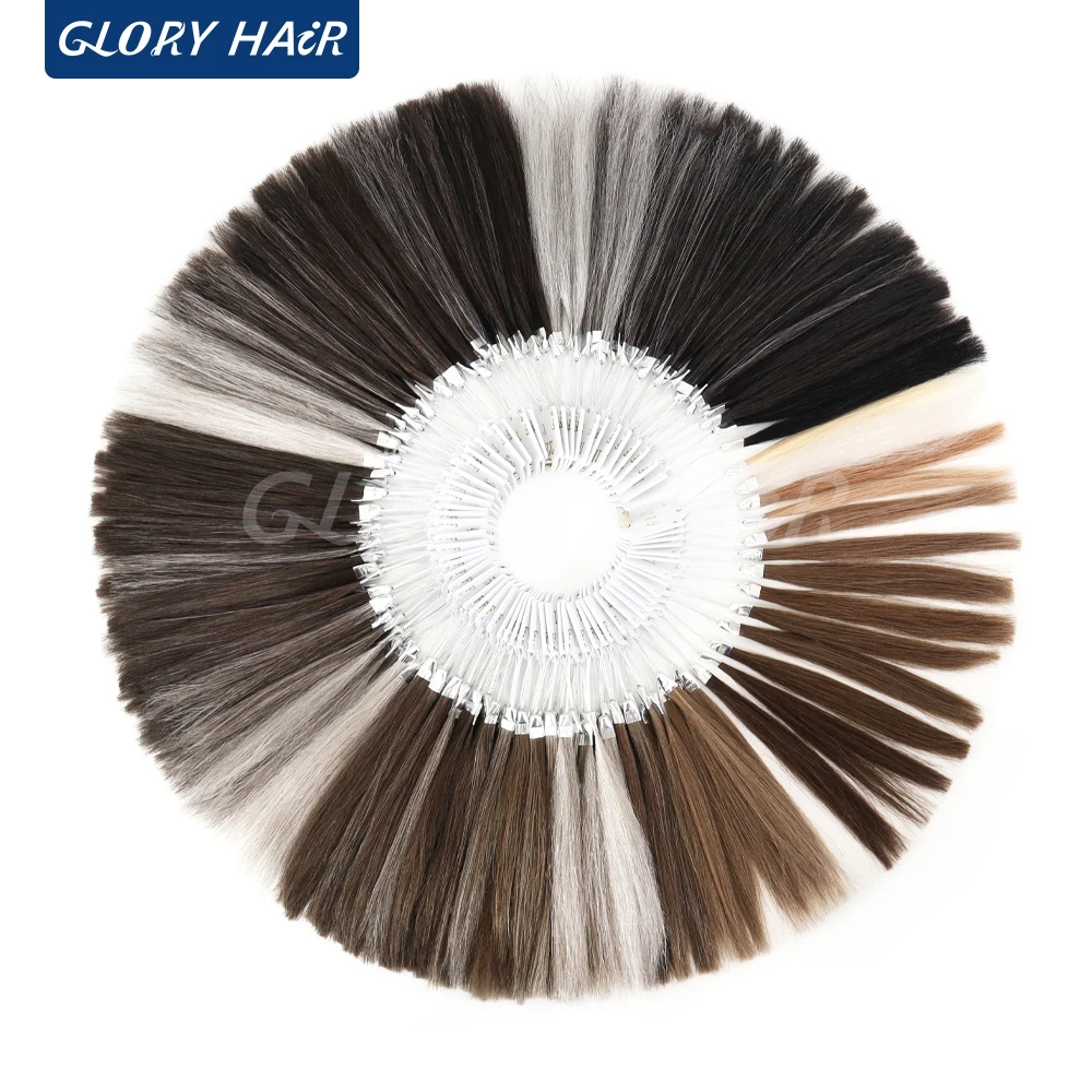 Man's Color Ring Indian Human Hair Men Color Chart Barber