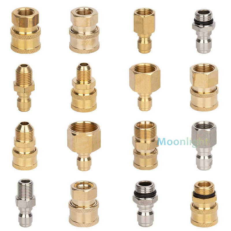 1PCS High Pressure Washer M14 M18 M22 Adapter Quick Connector Quick Release Fitting Power Washer Fast Connection Quick Coupler