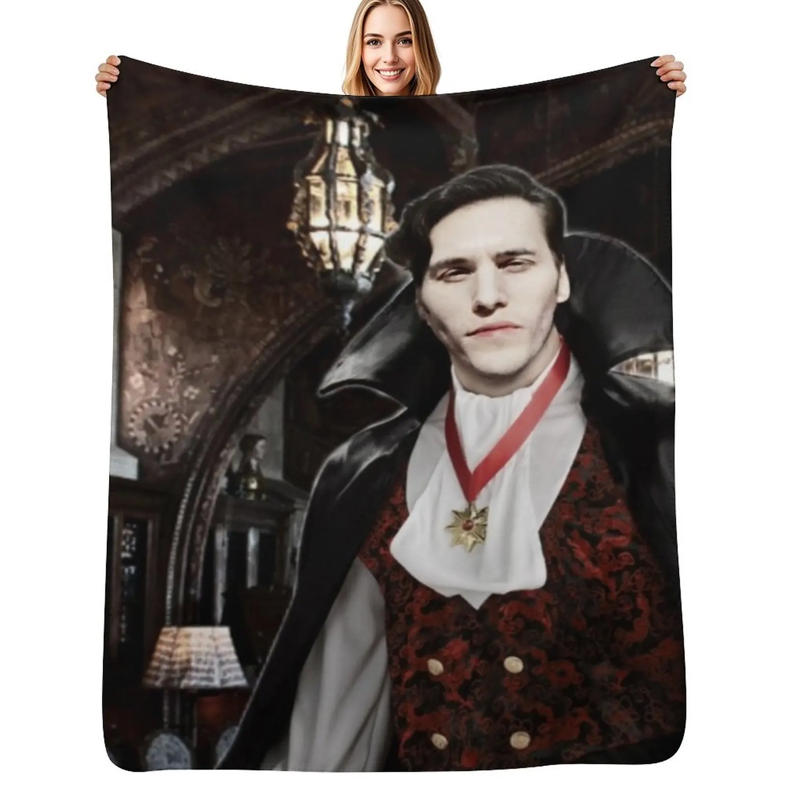 

Vampire Jerma Throw Blanket Lightweight Warm Blanket for Indoor Outdoor Use