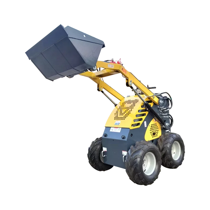 Low cost wheeled mini skid steer loader for handling track type telescopic steering loading and unloading vehicle customization