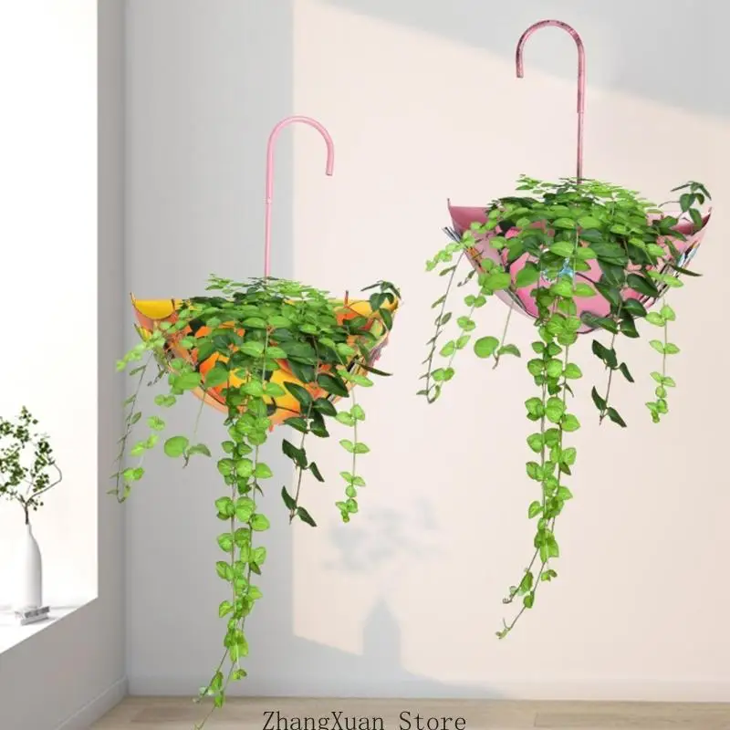 Wand-Topfhalter aus Metall für den Innenbereich, 3er-Set, vertikale Blumentopf-Präsentation für Balkon- und Eingangswände mit – Detail 9