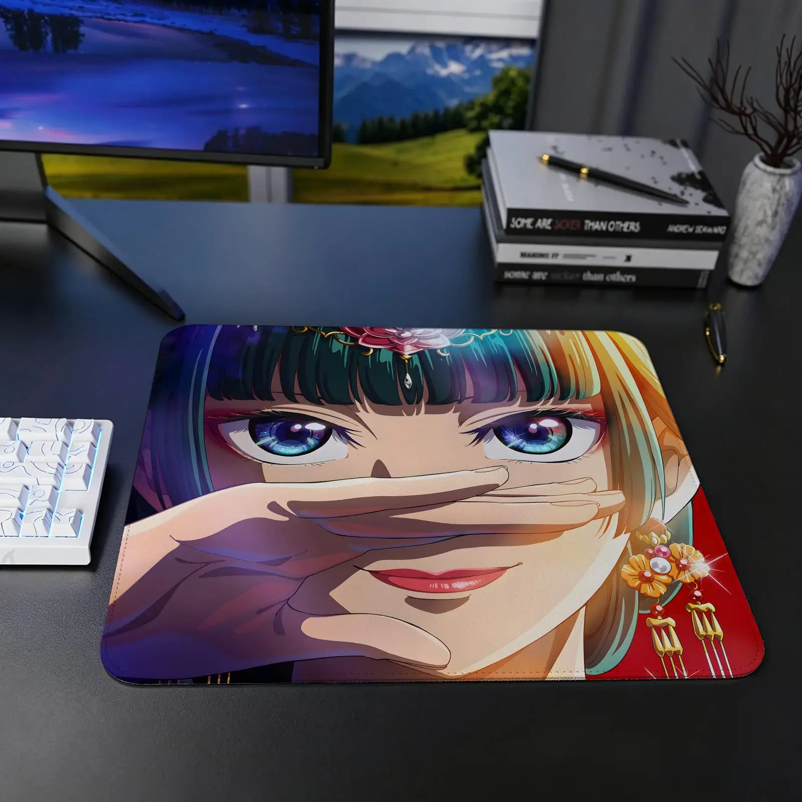 The Apothecary Diaries Mouse Pad Regular gaming mouse pad S/M/L size Office mouse pad Laptop desk mat Stitched edge mouse pad