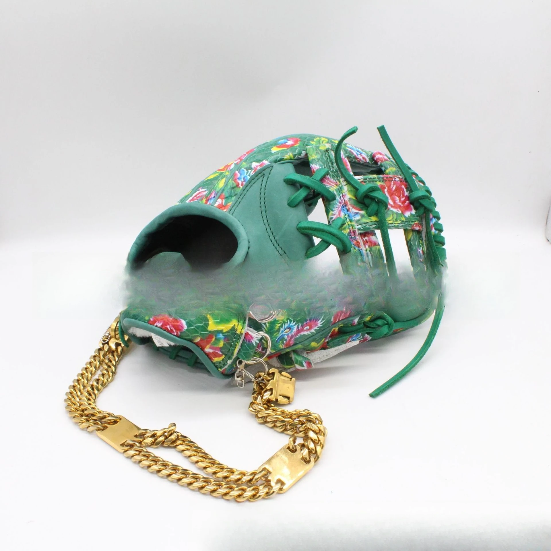 انفجار المشاهير الإنترنت قفازات البيسبول جلد البقر الأمريكي أحمر أخضر شمال شرق زهرة كبيرة نمط الرياضة في الهواء الطلق المهنية #4