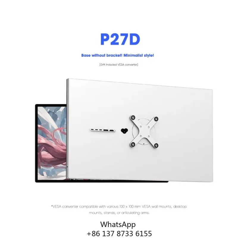 Kuycon P27D 27-inch 4K144hz Monitor Computer High-definition IPS Mirror Screen Monitor Without Stand