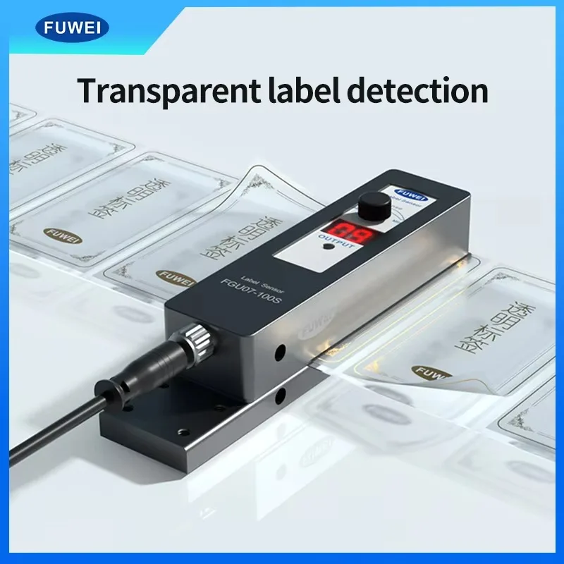 Digital Capacitive Photoelectric Transparent Label Sensor Paper PVC High Speed Induction Eye FGU07-100S Transparent Label
