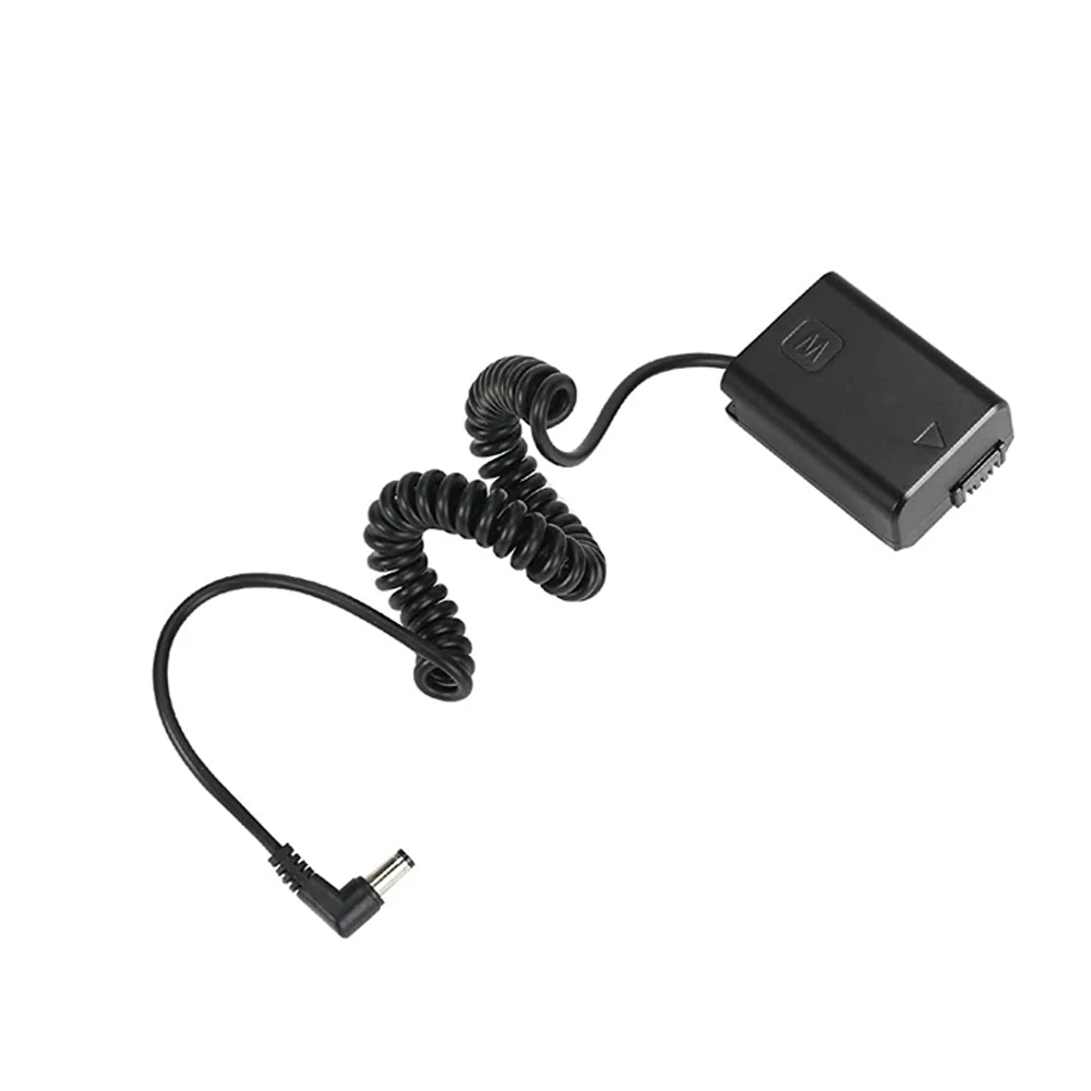 NP-FW50 Dummy Battery AC-PW20 FW50 to Spring Cable DC Coupler for Sony Alpha 7 a7S a7II a7R A3000 A5000 A6000 NEX5 NEX3 ZV-E10