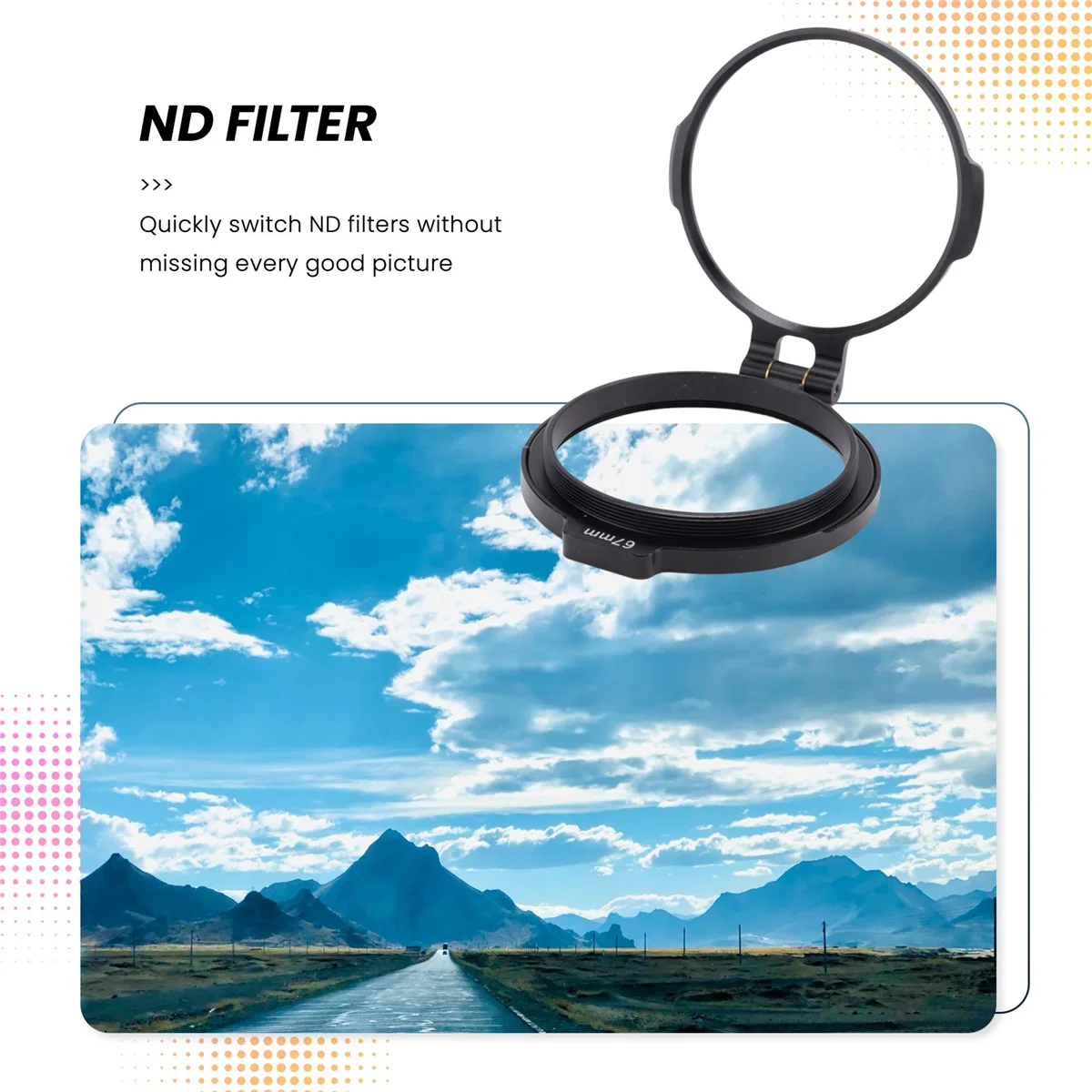 Быстросъемный фильтр для объектива зеркальной фотокамеры 67 мм