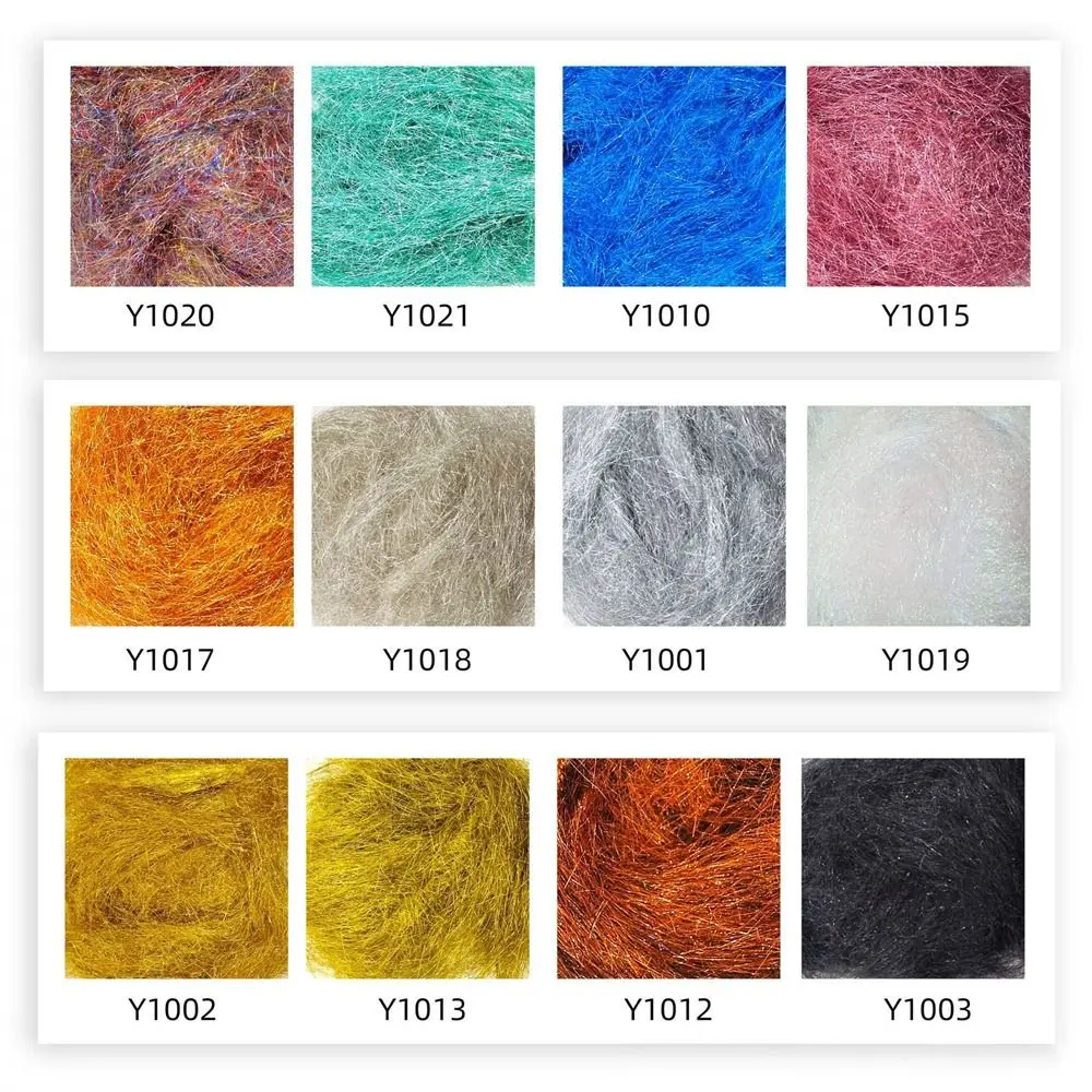 1 Bag Ice Dubbing Synthetic Fibers Baitfish Streamer Flash Thin Ice Wing Salterwater Fly Tying Material