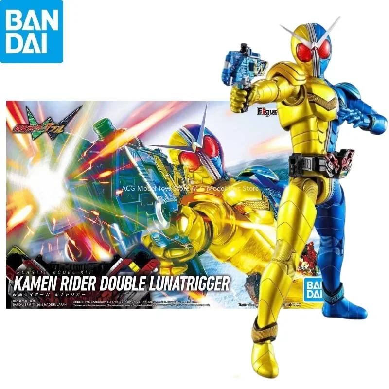 In Stock 100% Original Bandai Tokusatsu FRS Kamen Rider Double LunaTrigger Assembled  Toy Anime Action Figure Collection  Gift