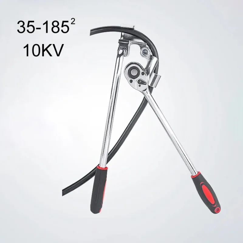 35-185Square CCD10KV Manual Cable Bending Tool Portable Ratchet Wrench Underground Wire Bender Hand Tool Set for Electrical Jobs