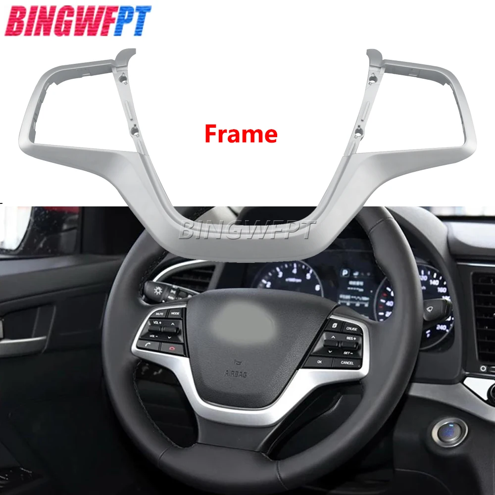 For Hyundai Solaris 1.6L 2016-2022 Telephone Button Volume Channel Phone Cruise Control Steering Wheel Buttons Switch Frame Pane