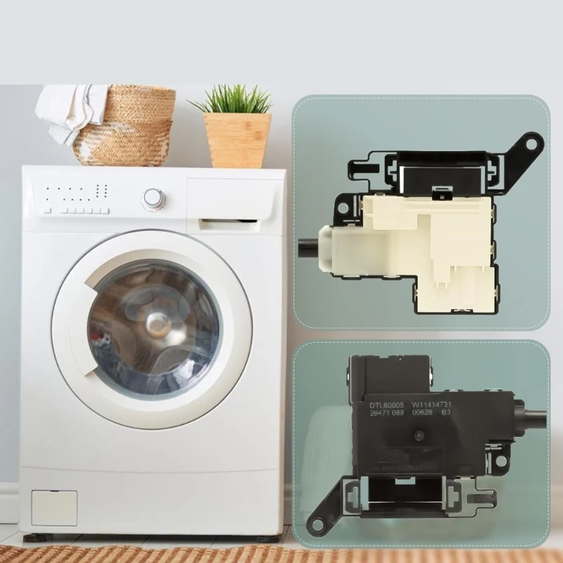 مجموعة قفل غطاء الغسالة سهلة التركيب W11414731 لصيانة الأجهزة المنزلية دروبشيب