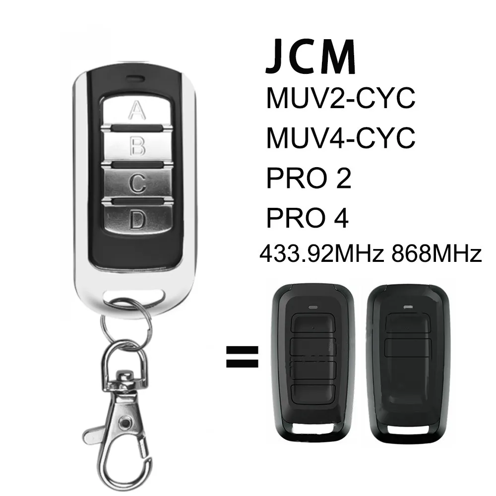 For JCM GO 4 2 EVO2 EVO4 PRO2 PRO4 MUVPRO2 MUVPRO4 Garage Door / Gate Remote Control 4 in 1 868.35MHz JCM Remote Control