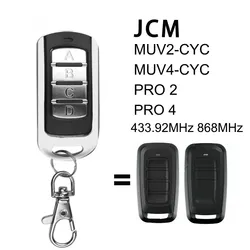 For JCM GO 4 2 EVO2 EVO4 PRO2 PRO4 MUVPRO2 MUVPRO4 Garage Door / Gate Remote Control 4 in 1 868.35MHz JCM Remote Control