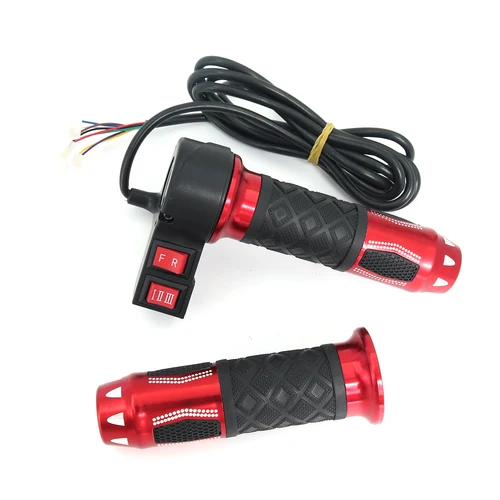 Imagen 2 del producto Accesorios para patinete eléctrico Citycoco, manillar universal de tres engranajes, interruptor de marcha atrás hacia adelante, acelerador giratorio, 12v-72v